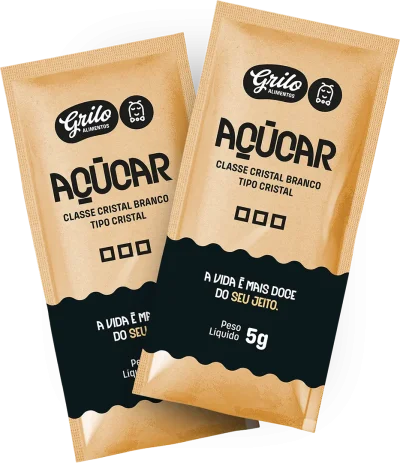 Dois sachês de Açúcar Grilo