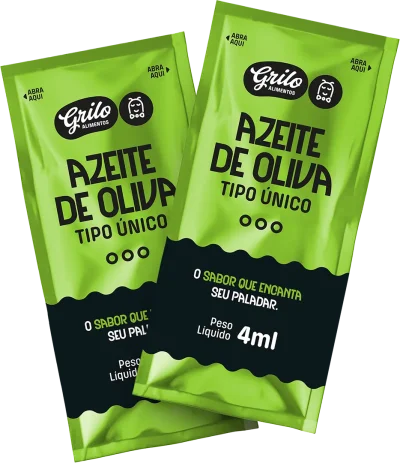 Dois sachês de Azeite de Oliva Tipo Único Grilo