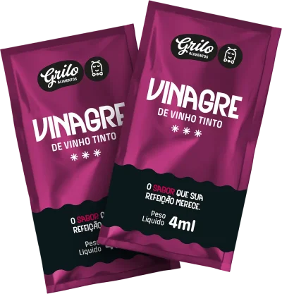 Dois sachês de Vinagre de Vinho Tinto Grilo