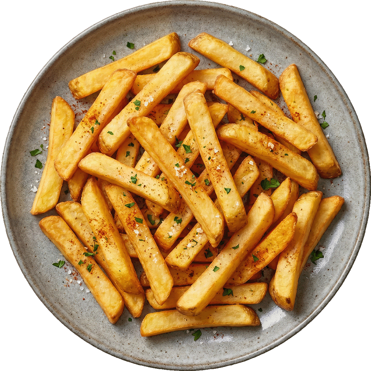 Porção de batatas fritas