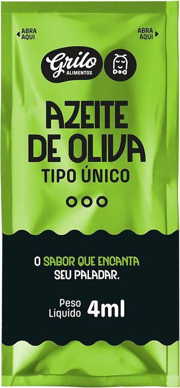 Sachê individual de Azeite de Oliva Tipo Único Grilo