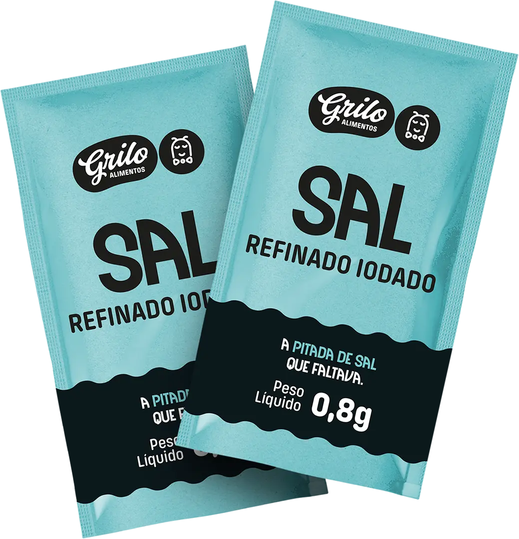 Sachês de Sal Refinado Grilo