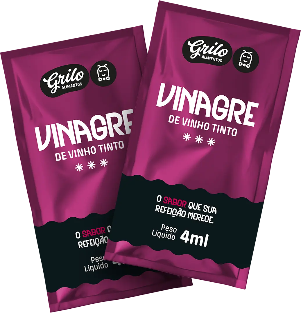 Sachês de Vinagre de Vinho Tinto Grilo